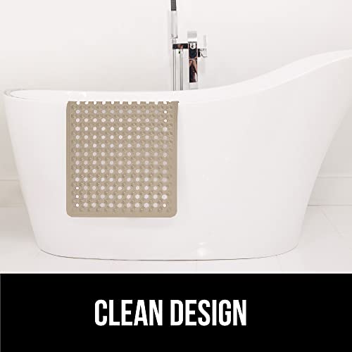 Gorilla Grip Bathroom Mat (Beige, Vinyl, 35 x 16 Inches)