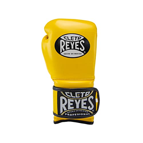 Cleto Reyes Professional Boxing Gloves For Training, Sparring And Heavy Punching Bags For Men And Women, Mma, Kickboxing, Muay Thai, Hook And Loop Closure, 14 Oz, Yellow #TOP1