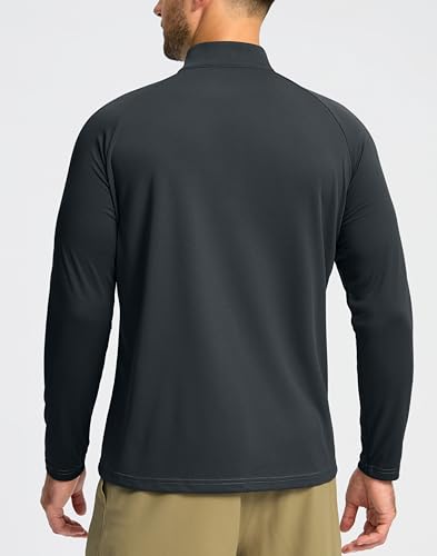Image of G Gradual Men's Quarter Zip Pullover Running Athletic Shirts Long Sleeve | Lightweight, Quick Dry, Moisture Wicking, Sun Protection, 1 /4 Zip Golf Pullover for Men Workout, Gym, Hiking, Casual