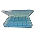 Beaupretty 36 Grids Klar Kunststoff Organizer Box Lagerung Box Ohrringe Schmuck Perle Box Halter mit Abnehmbaren Trennwänden Blau