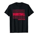 Basketball Dayton in Modern Stacked Lettering T-Shirt