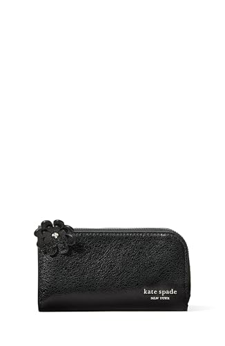 Image of kate spade new york Devin I Love You Script Embossed Leather Small Slim Bifold Wallet