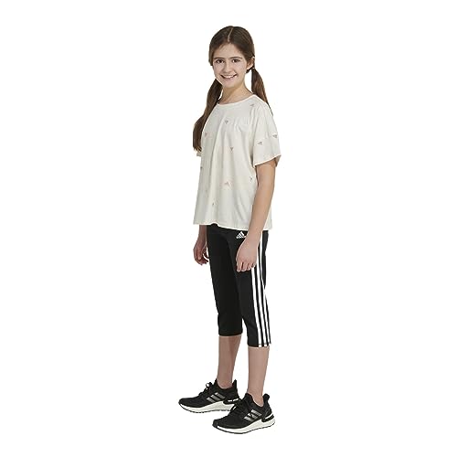 adidas Girls' Big Short Sleeve Tee T-Shirt4