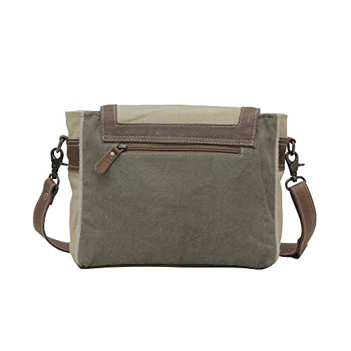 Myra Bag Western Leather Shoulder Bag for Women - Upcycled Canvas Crossbody Scandanavian Soft3