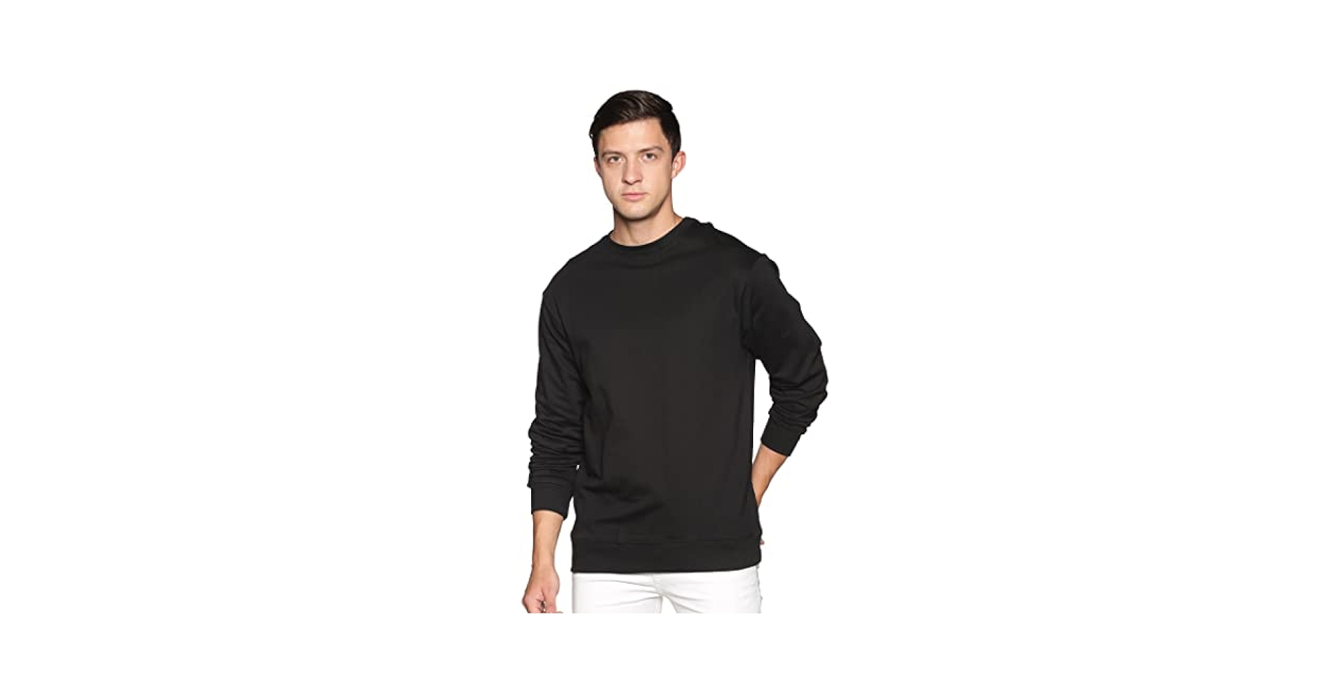 メンズウェア CREWNECK PULLOVER & SLIM LONG PANTS JMIERR Men's Casual Fleece Long Sleeves Crewneck Sweatshirts