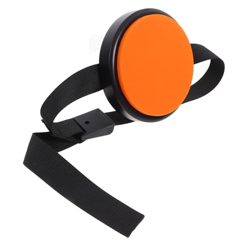 BESPORTBLE Portable Silent Drum Practice Pad with Leg Strap Durable Silicone Drum Pad for Beginners Volume Reduction for Comfortable Practice