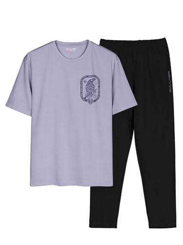 Image of BULLMER Trendy Clothing Set with Oversized T-Shirt & Pants Co-ords for Men