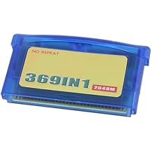 English Version Retro Game Cartridge, 369 Games Capacity, Plug-and-Play Design Compatible with Retro Gaming Consoles for Game Enthusiasts