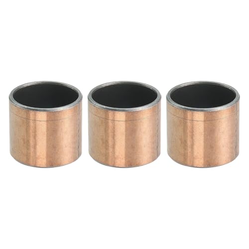 uxcell 3 Pcs Sleeve Bearing 7/8' Bore x 1' OD x 7/8' Length Plain Bearings Wrapped Oilless Bushings...