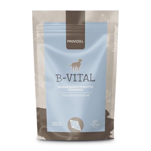 Provicell Vitamin B Komplex für Hunde mit B12 & Omega 3 – Vitamin B Tabletten für Hunde – 120 Tabletten – Ergänzung für Energie & aktive Phasen – Mit Tierärzten in Deutschland entwickelt
