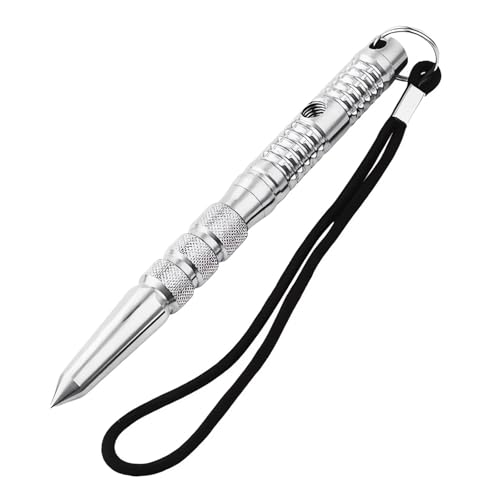 DabbOo Kubotan Portachiavi Autodifesa Tattico Multifunzionale Portachiavi con Penna di