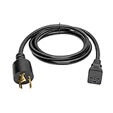 Toptekits Heavy-Duty Power Cord NEMA L6-20P to C19 for PDU and UPS 10ft/3m,20A,250V 12AWG,IEC-320-C19 to NEMA L6-20P Power Cord,UL Listed(L6-20P to C19 10ft)