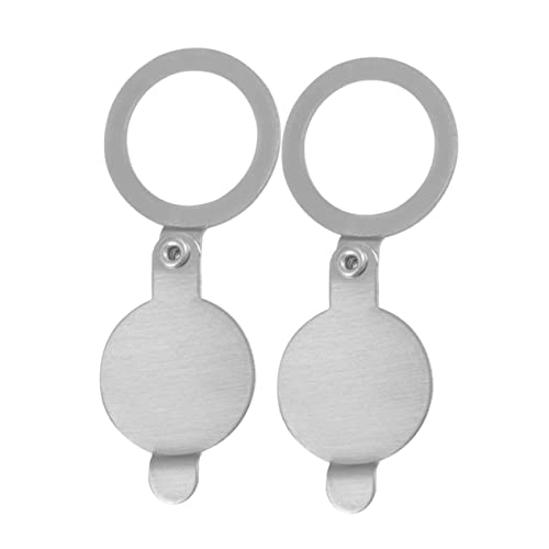 Healvian 2Pcs Interior Doors For Home Door Cat Eye Cover Cat Eyeglass Cover Brass Peephole Copper Anti-Peeping Door Viewer Cover Privacy Protection Supplies Security Door Cat Eye Cover Set #TOP29