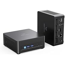 MINISFORUM UM690L Slim Mini PC AMD Ryzen 9 6900HX LPDDR5 32GB RAM 512GB PCIe4.0 SSD, USB48K + HDMI + DP Outputs 2.5G LAN WiFi6E BT5.2, Radeon 680M Graphics Desktop Computer