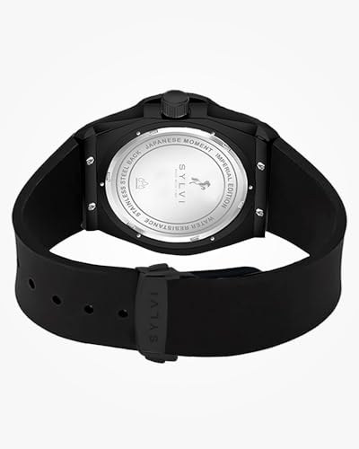 Sylvi Imperial Silicone Strap Classic Analog Watches for Men Quartz Movement Water Resistant Watch