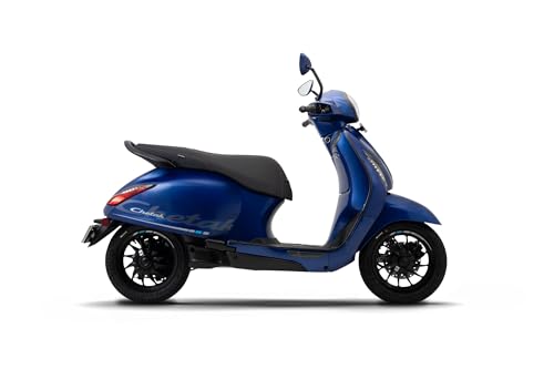 Image of Chetak C3501 by Bajaj Auto High Speed Electric Scooter with charger - Indigo Metallic - Ex-Showroom