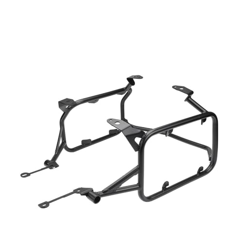 Supports latéraux moto et porte-bagages arrière stables pour sécuriser vos bagages