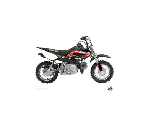 Kit déco moto cross Works Honda 50 CRF noir pour les sessions de pilotage