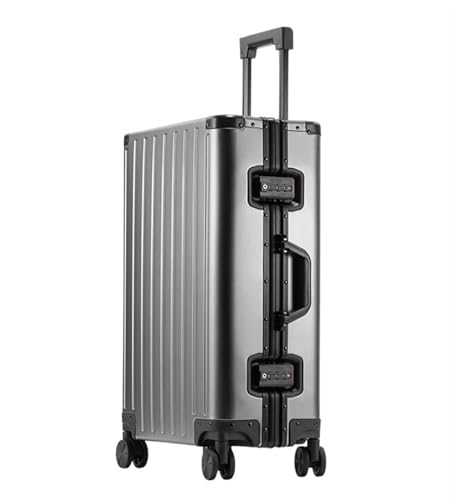 Suitcase Luggage Luggage Suitcase Alloy Trolley Case Metal Suitcase Silent Universal Wheel Luggage Suitcase with Wheels