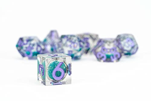 FanRoll Individual d20 Elixir Liquid Core DND Dice Set, Disco Vibes, Role Playing Game Dice for Dungeons and Dragons