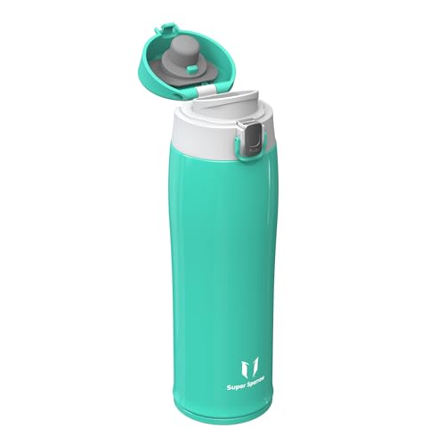 Super Sparrow Gourde Isotherme - INOX 18/8 Bouteille Isotherme - 500ml - Mug Isotherme Étanche - Gourde Enfant sans BPA, pour Sport, Voyages, L'école, Bureau, Maison