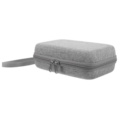Maletín de maquillaje de viaje para mujer con asa y organizador de esponja