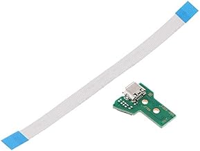 PlayStation4 PS4 Controller Repair Replacement Compatible Parts USB Charging Board Cable with Original Wedges (JDS-055)
