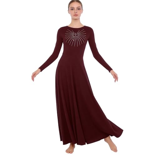 Robe danse liturgique femme opaque et fluide pour éliminer l'inconfort