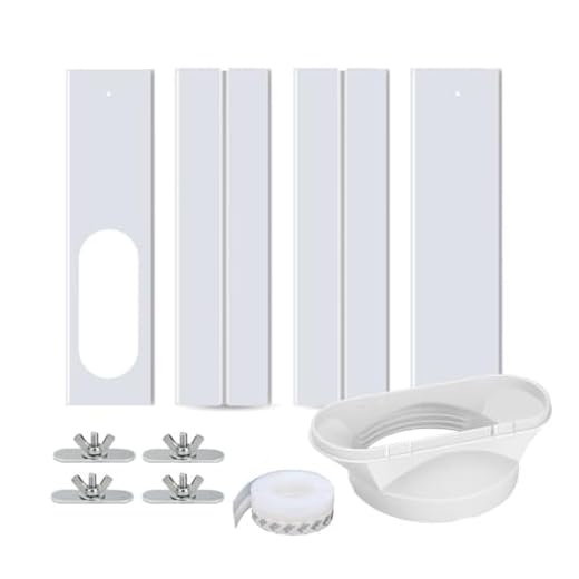 Kit De Ventana De Aire Acondicionado Portátil, Adaptador Ventana Aire Acondicionado, Accesorio De Ventana De Aire Acondicionado,Placa Sellado Ventana Ajustable para Aire Acondicionado Móvil,