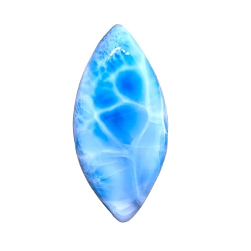 Larimar marquise naturelle cabochon calibré 44mm pour réussir vos sertissages
