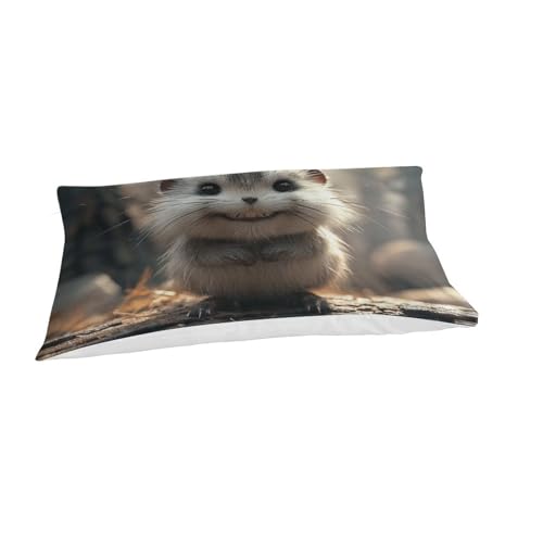 Housse de couette souris 3D microfbre 135x200 single avec taies