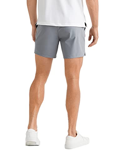 Rhone Men's Resort Short 6" Inseam, Breathable, Moisture-Wicking, Premium 4-Way Stretch Fabric (Smoked Pearl, 31) #TOP3
