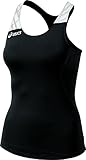 ASICS Women's Alley Tank Top, Black/White, Large