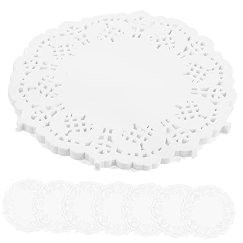 HOLIDYOYO 100pcs Cake Paper Doilies Round Paper Doilies Food Placemats Wedding Decor