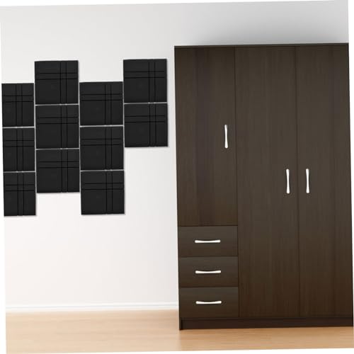 VANZACK 4pcs Paneles Acústicos A Prueba de Fuego Aislantes de Sonido Auto-adheribles Almohadillas Absorbentes de Sonido para Estudios Oficinas y Uso en Casa miniatura 7