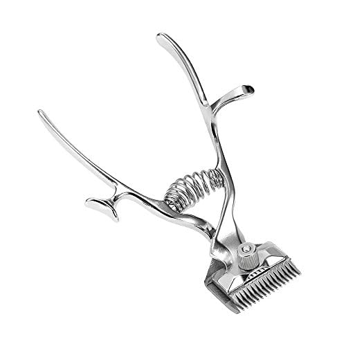 WildCard India Unisex Barber Tools Hand Hair Clippers Manual Metal Portable Trimmer Cutter Super Silence for Adult Baby and Pet, Silver