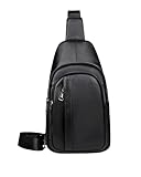 Genuine Leather Sling Bag Men's Crossbody Chest Pack