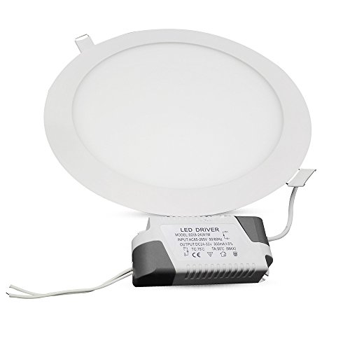 Preisvergleich Produktbild [10 Stück] MYHOO 12W Ultraslim LED Panel LED Einbauleuchte Einbau Einbaustrahler Strahler Deckenleuchte Lamp (Warmweiß 12W) [Energieklasse A+]