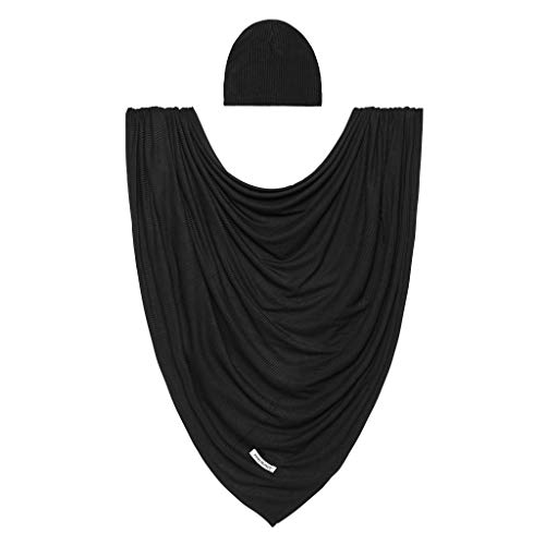 Image of Posh Peanut Baby Swaddle Blanket & Beanie - Matching Newborn Swaddle Set, Doubles As Receiving Blanket or Nursing Cover