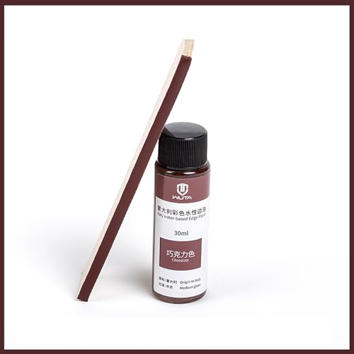WUTA 30ml Professional Leather Edge Paint Oil Dye Edge Dressing Color Coats Leather Finish Supplies (Chocolate;30ml)