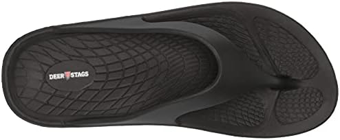 Deer Stags Men's Thong Sport Sandal, Black, 6 | Image 4