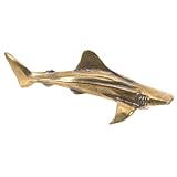 Créatures marines en laiton : un design unique et délicat représentant un requin, idéal pour la décoration intérieure