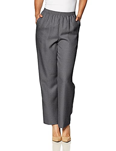 Alfred Dunner Women's Medium Pant,Grey,8