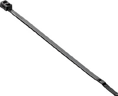 Panduit PLB3S-C0 Pan-Ty Double Loop Cable Tie, Standard, 11.8-Inch Length, Weather Resistant Nylon 6.6, Black (100-Pack)