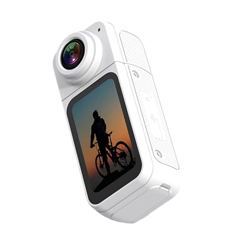 Appareil photo pouce vlogging voyage mini caméra 2,7K écran LCD objectif 180°