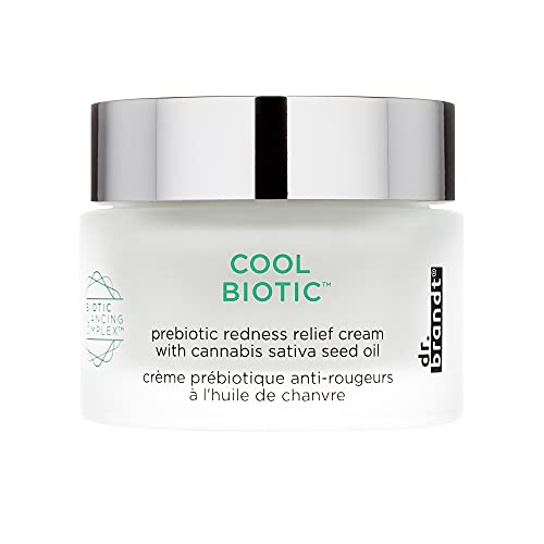 Dr. Brandt Cool Biotic. Luxurious Prebiotic Redness Relief Face Cream that Hydrates and Sooths. Alleviates Discomfort from Redness and Irritation, and Calms Skin (1.7 oz)