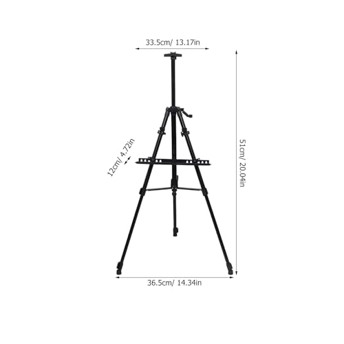 Support d'exposition portable et chevalet de peinture pliable de dessin - 3