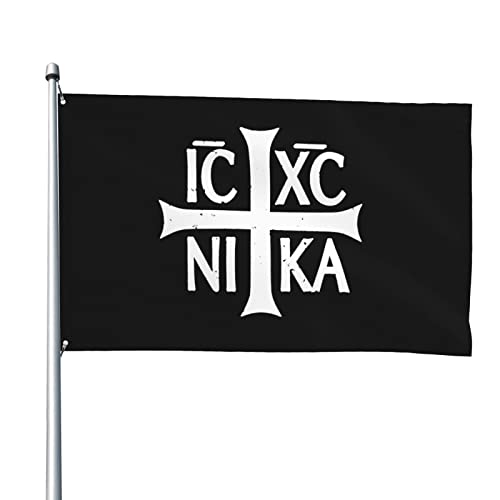 Banderas Pirata 90X150Cm Cruz Rusa Ortodoxa Cristiana Reforzada Fiestas Estandarte Con Ojales Bandera De Jardín Para Exterior,Fiesta