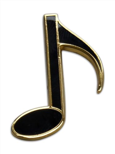 Image of Novel Merk Music Note Lapel Pin, Hat Pin & Tie Tack Set - Clutch Back