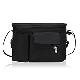 Regalo perfecto: esta bolsa de cochecito de bebé es el regalo perfecto para las madres novatas que pueden ayudarla a cuidar mejor de su bebé. Se puede utilizar no sólo como artículos para bebés, sino también como bolsas de lavado, bolsas de almacenamiento y bolsas de almacenamiento para el almacenamiento diario y el viaje.